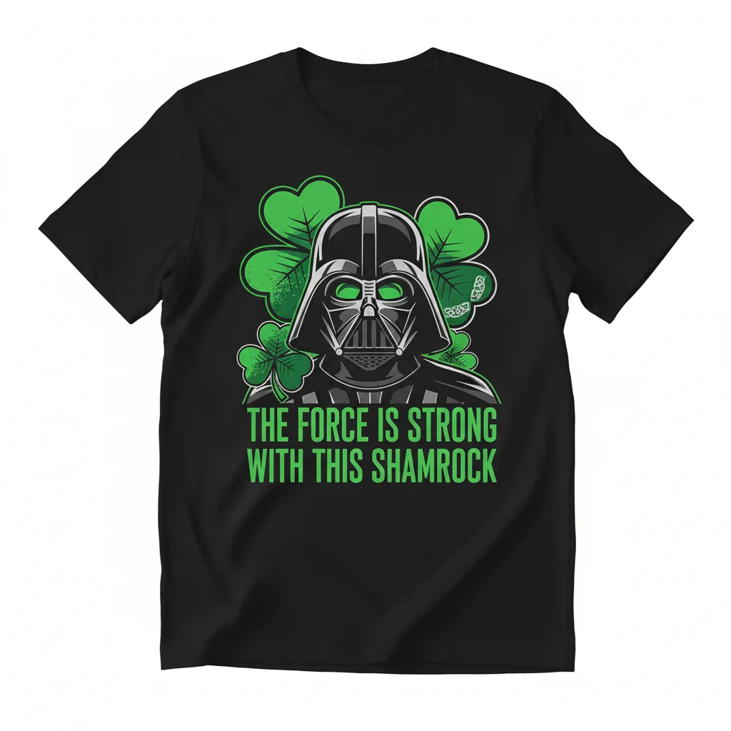 Star Wars St. Patrick's Day "Force is Strong" Tee