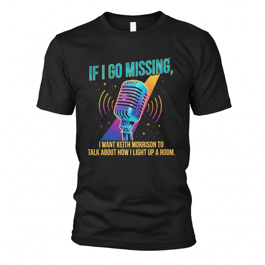 Dateline Keith Morrison Tee - Black Heavyweight Men's T-Shirt