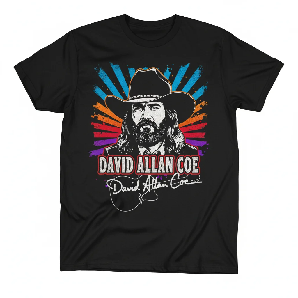 David Allan Coe: Signature Tribute Tee – A Fan's Legacy Wear