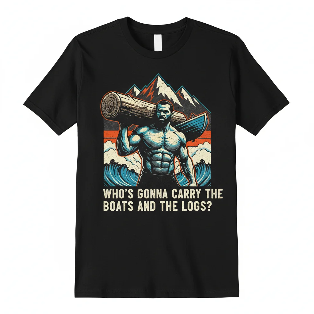 David Goggins 'Carry The Boats & The Logs' Motivational T-Shirt