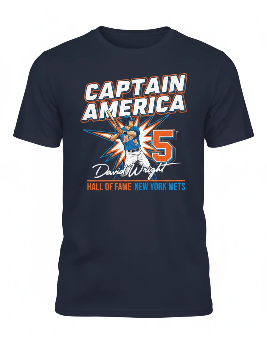 The Captain's Legacy Tee: David Wright No. 5 Tribute