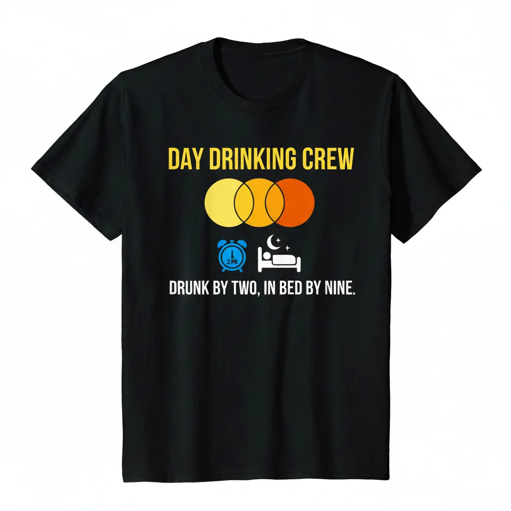 Day Drinking Crew: Sun-Kissed Adventures & Cozy Nights Tee