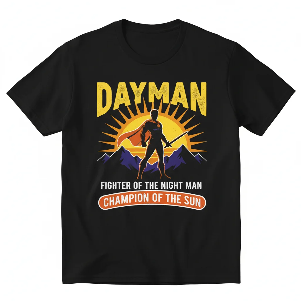Dayman Fighter of The Night Man Champion of The Sun Essential T-Shirt - Premium Cotton Tee