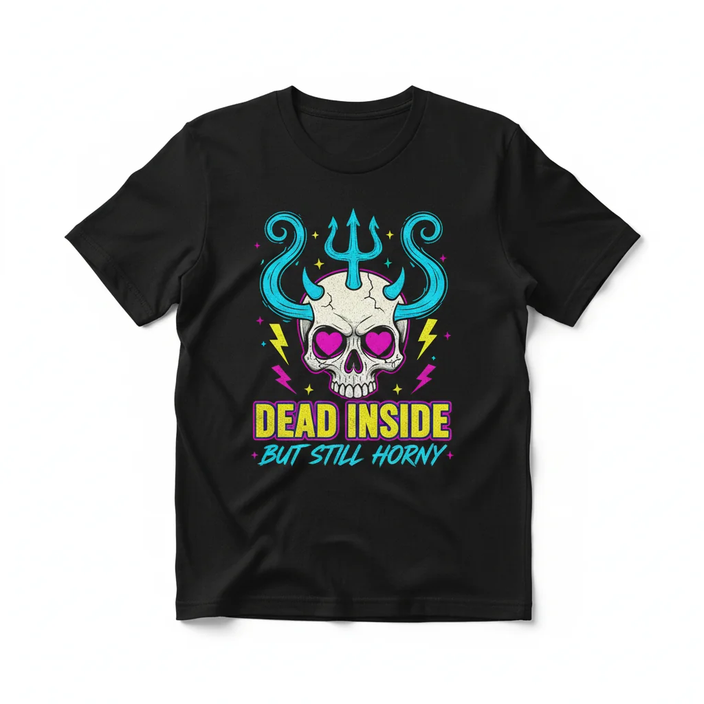 Embrace Your Vibe: The 'Dead Inside But Still Horny' Premium Tee