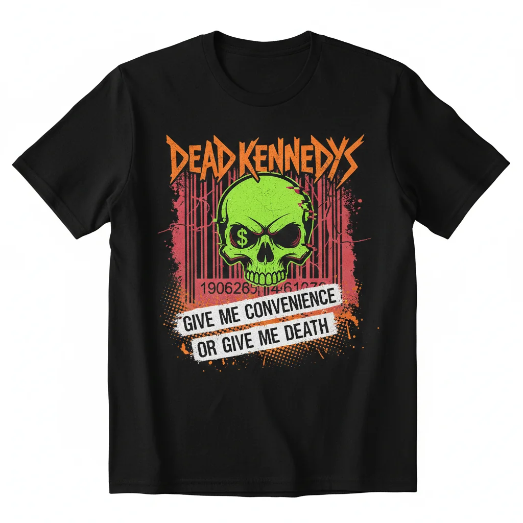 Dead Kennedys 'Give Me Convenience or Give Me Death' Hardcore Punk Essential T-Shirt – Durable, Vibrant & Perfect Fit