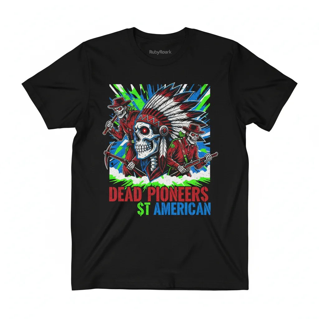 Dead Pioneers 'PO$T AMERICAN' Crewneck Tee