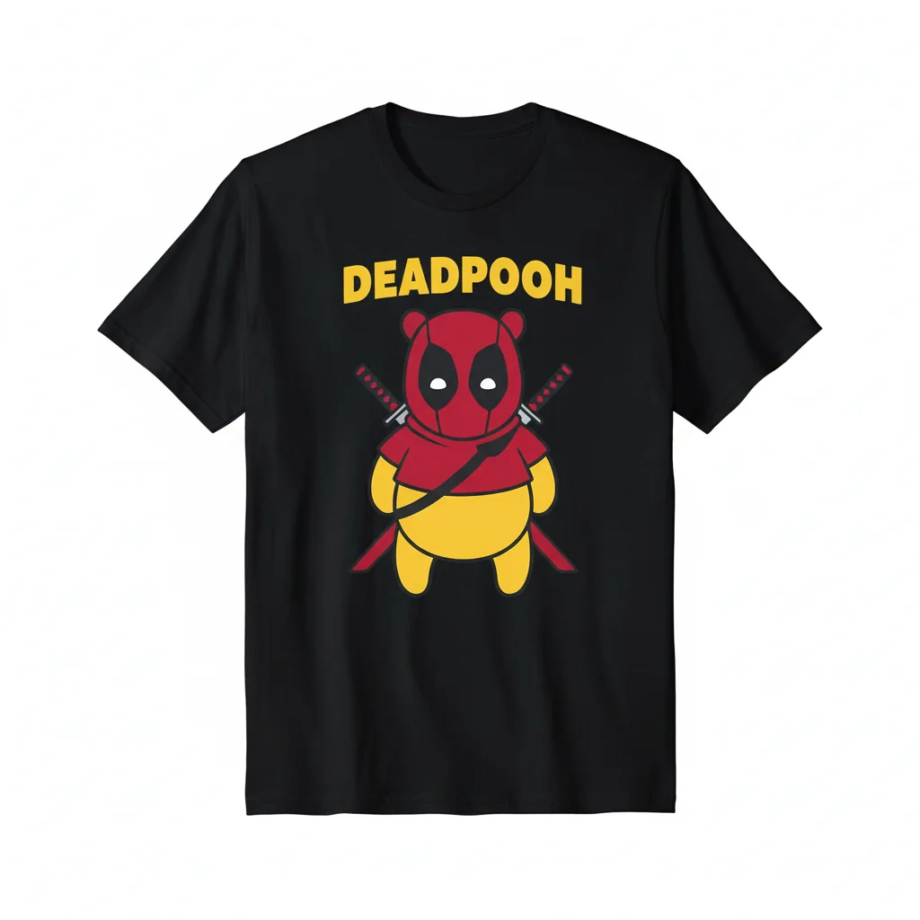 Deadpool Winnie the Pooh DeadPooh Shirt - Marvel Mashup Tee