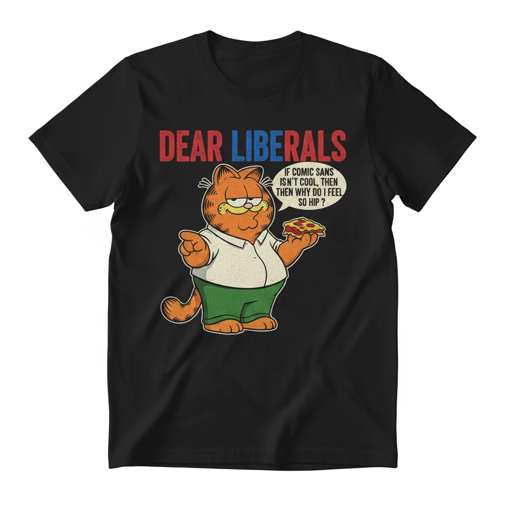 Dear Liberals Garfield Peter Griffin Meme - Premium Durable T-Shirt