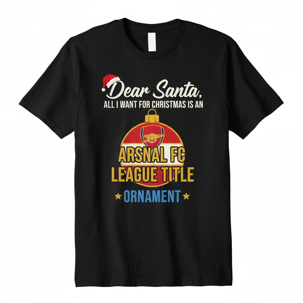 Dreaming of Glory: Arsenal FC League Title Christmas Ornament