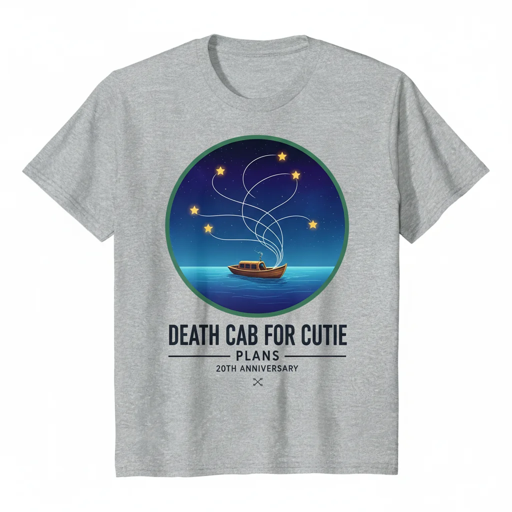 Death Cab for Cutie 'Plans' 20th Anniversary Art Shirt | Unisex Tribute Tee