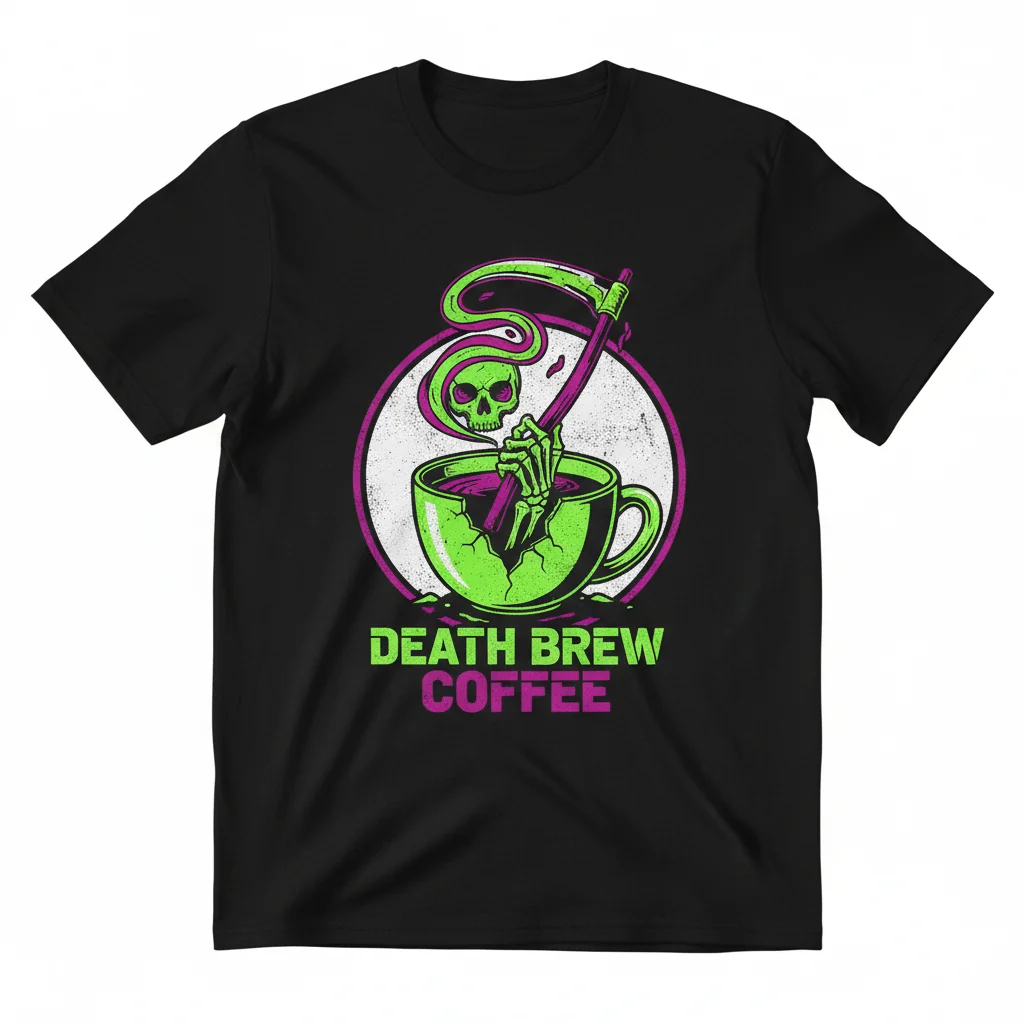 Death Coffee – Grim Reaper Brew: The Essential T-Shirt That Lasts