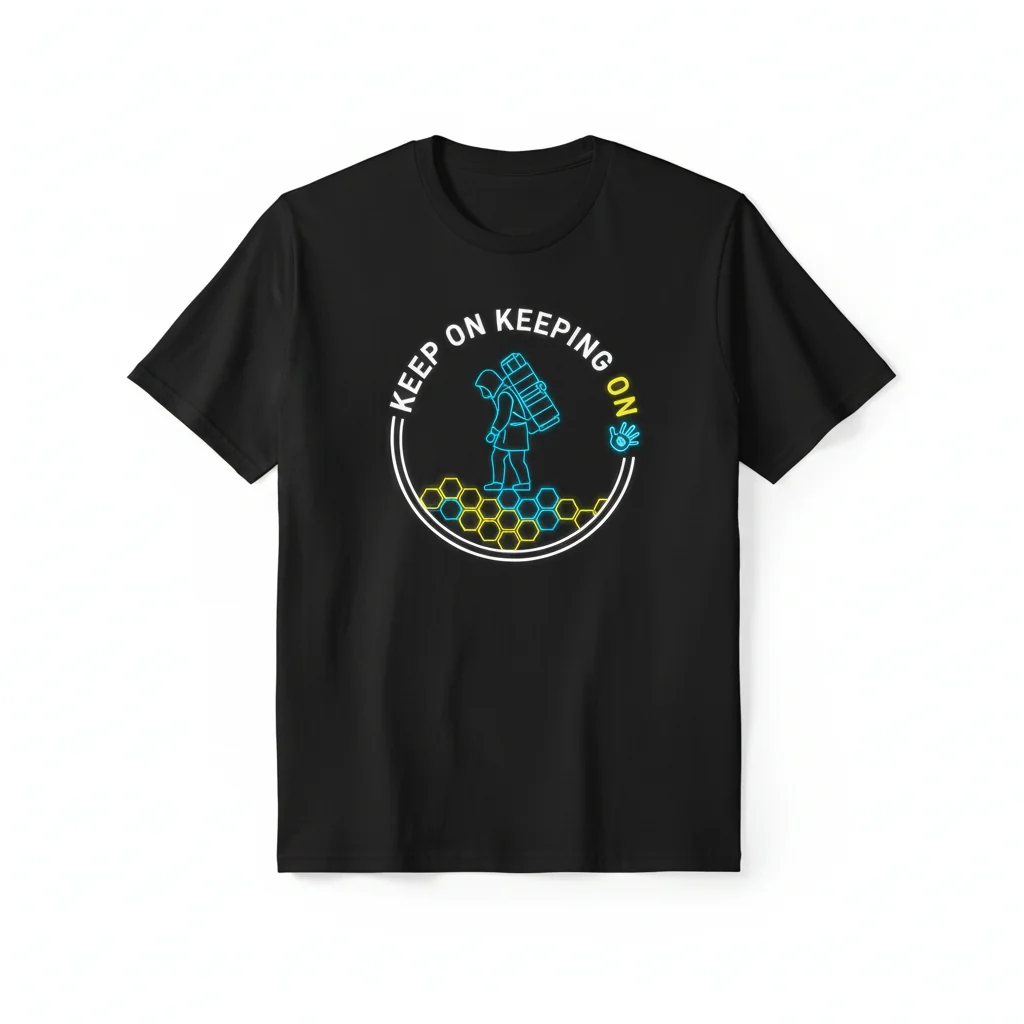 Death Stranding 'Keep On Keeping On' Premium Durable T-Shirt - Official Design