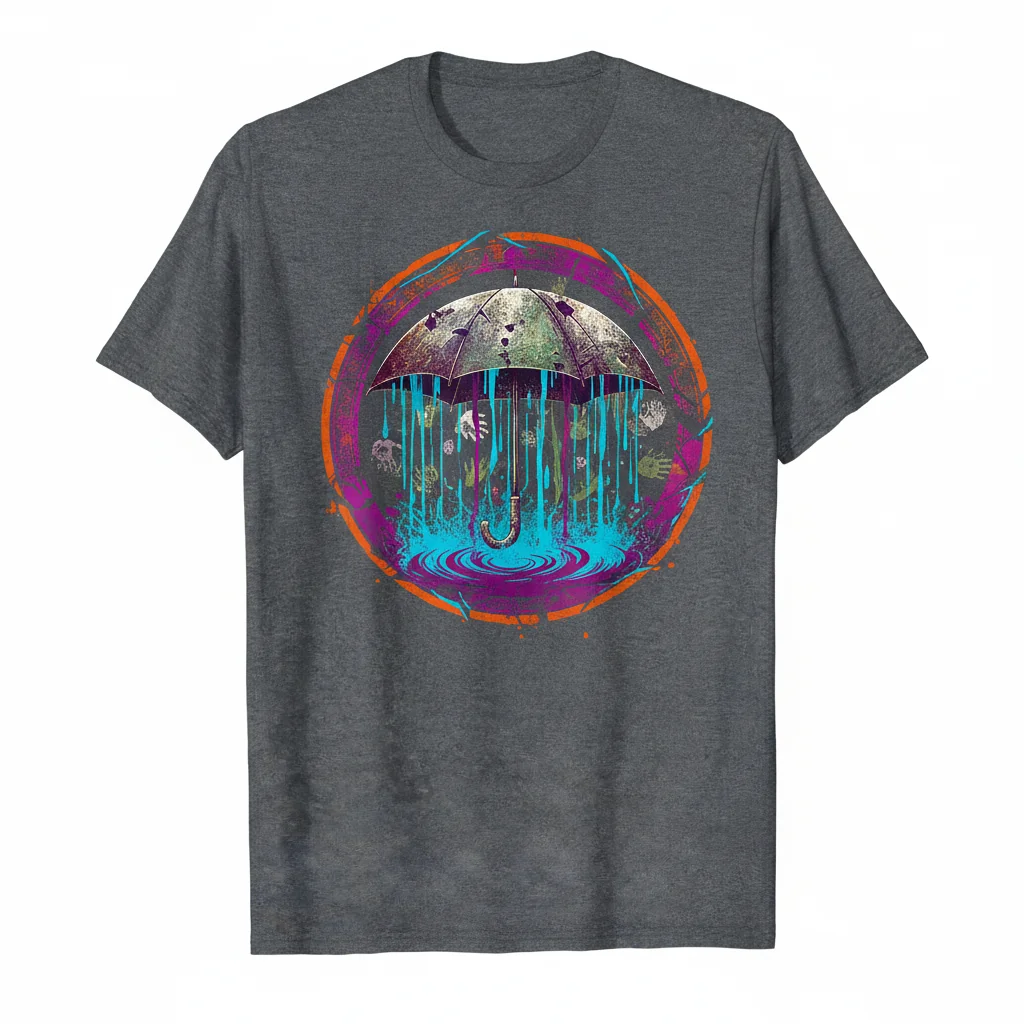Death Stranding Timefall Umbrella T-Shirt - Official Essential Tee Merch