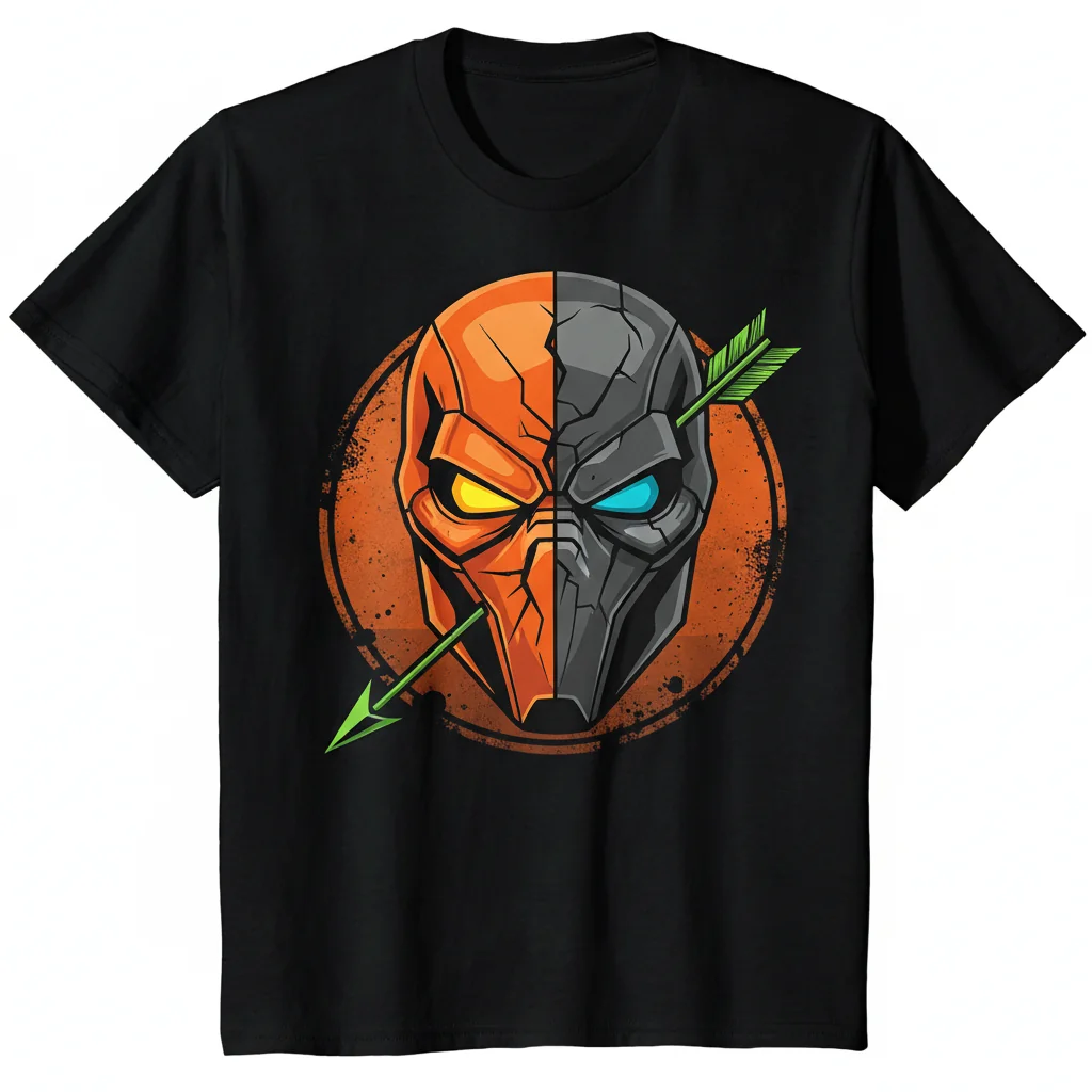 Deathstroke Mask Arrow TV Show Essential T-Shirt – Comfortable & Stylish Unisex Tee
