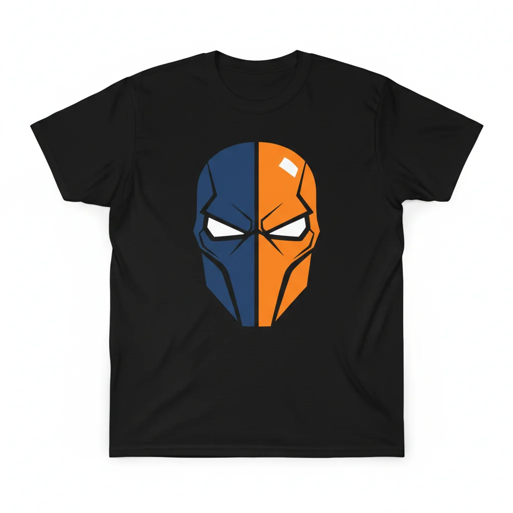 Deathstroke Mask Essential T-Shirt - Premium DC Comics Superhero Fan Apparel