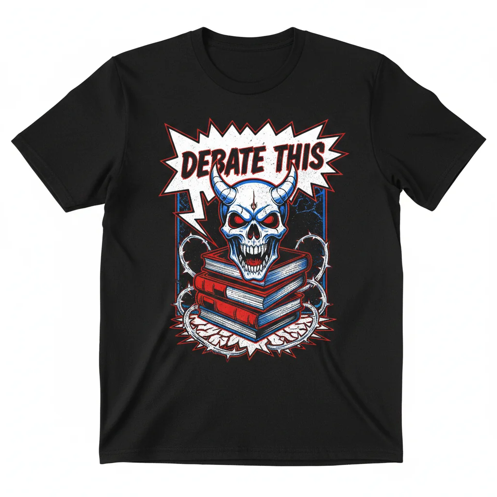 Debate This Diablo Macabre Shirt | Gothic Horror Graphic Tee | Unisex Soft Cotton T-Shirt