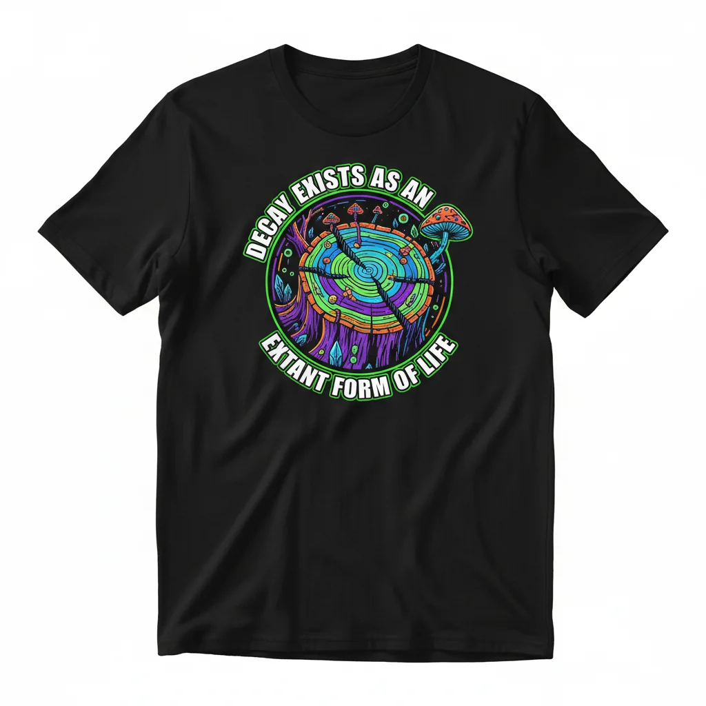 "Decay Exists as an Extant Form of Life" Graphic T-Shirt | Premium Cotton Tee