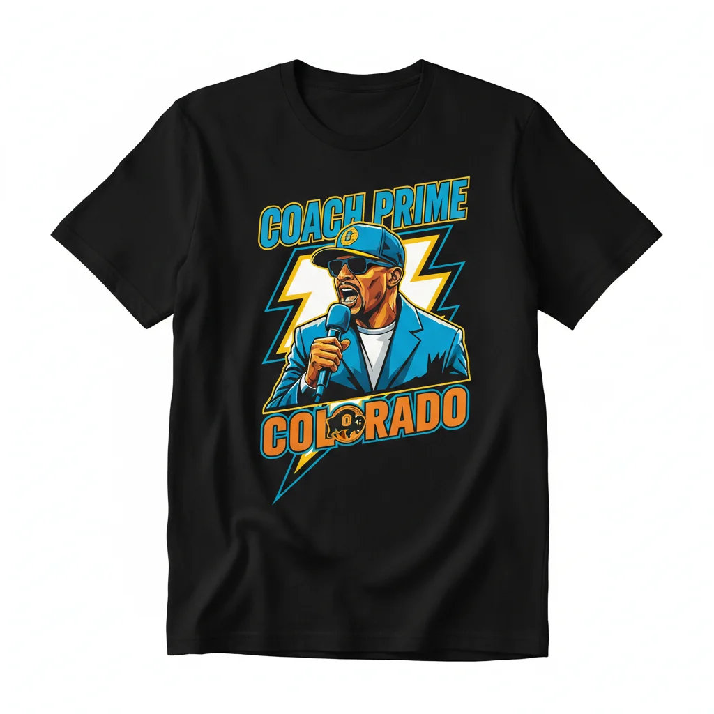 Deion Sanders Coach Prime Colorado Shirt | Durable & Vibrant Fan Apparel