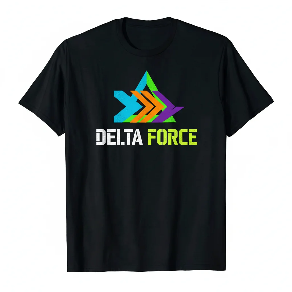 Delta Force Essential T-Shirt | Military Special Ops Graphic Tee | 100% Cotton