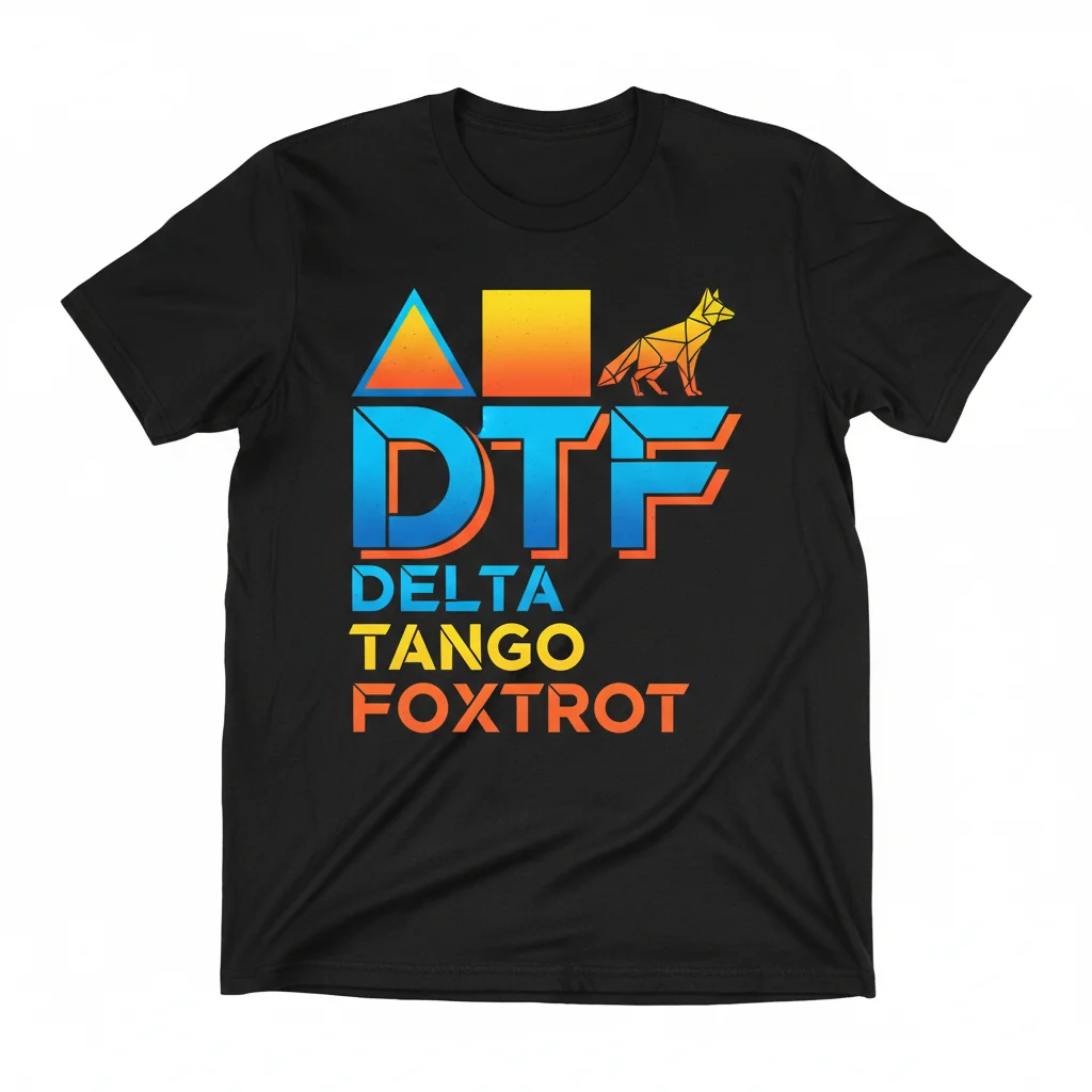Delta Tango Foxtrot (DTF) - Nato Phonetic Alphabet Essential T-Shirt