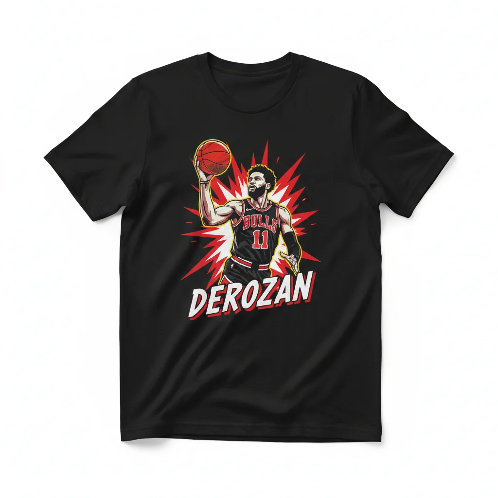 Demar Derozan - Black / White: The Courtside Essential Tee