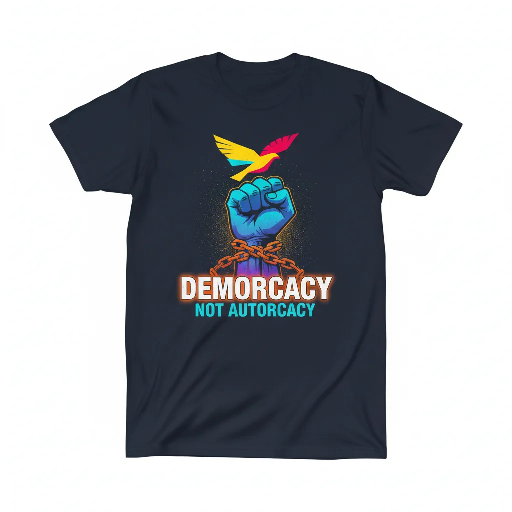 Democracy, Not Autocracy: Wear Your Conviction Essential T-Shirt