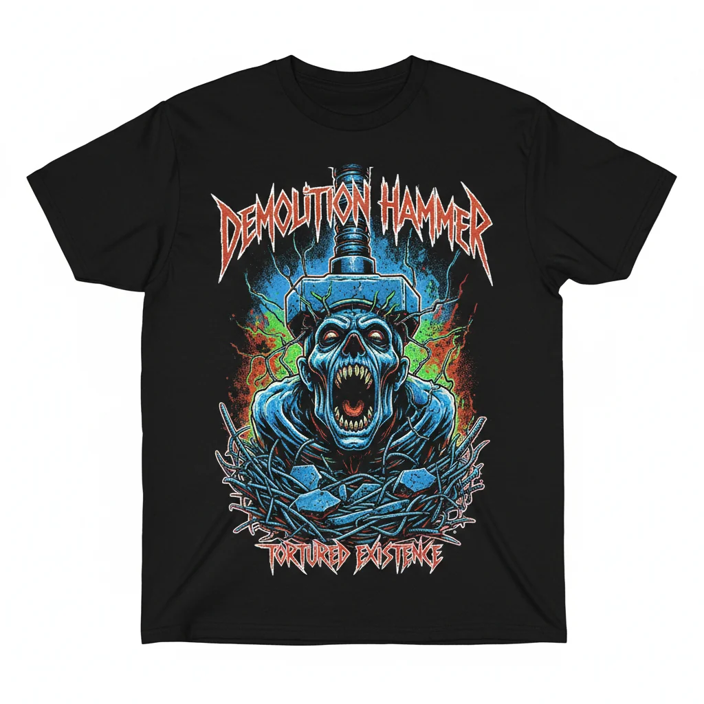 Demolition Hammer Tortured Existence Band T-Shirt