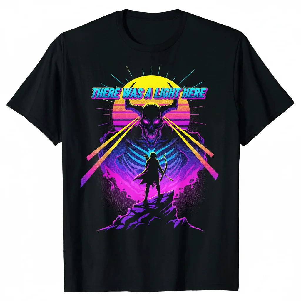 Camiseta 'Demon Hunter: Aquí Había Una Luz' – Estilo Duradero y Comodidad Suprema