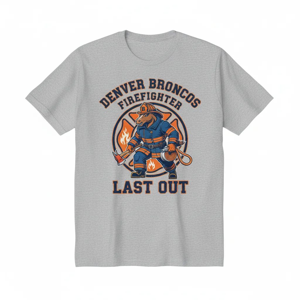 Denver Broncos Firefighter Mascot Shirt: Unyielding Spirit, Lasting Comfort
