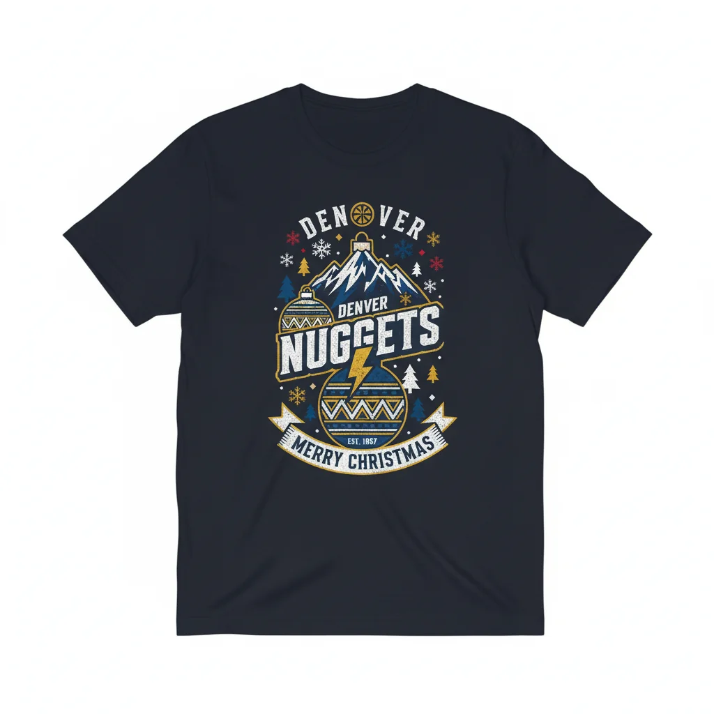 Adorno Navideño Denver Nuggets: ¡Celebra la Navidad con Espíritu Inquebrantable!
