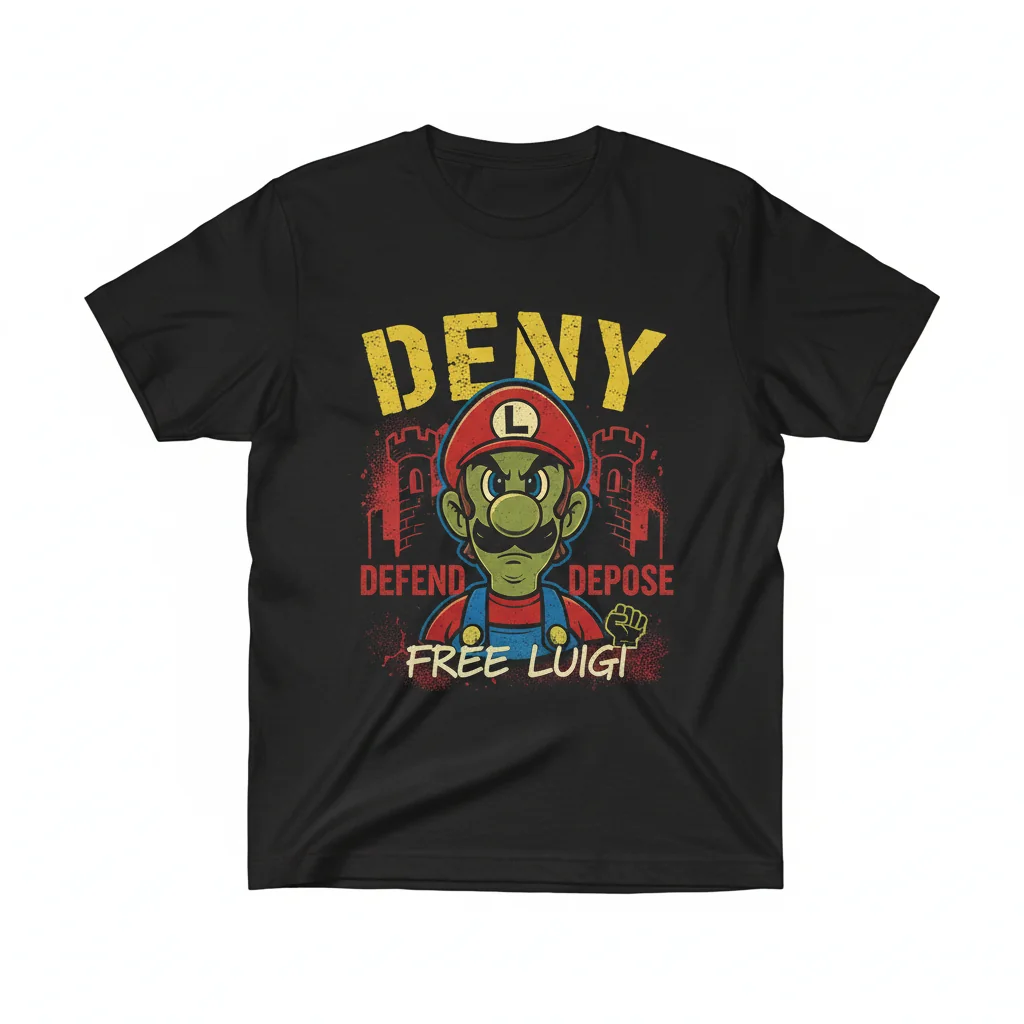 Deny Defend Depose. Free Luigi. The Statement Tee.