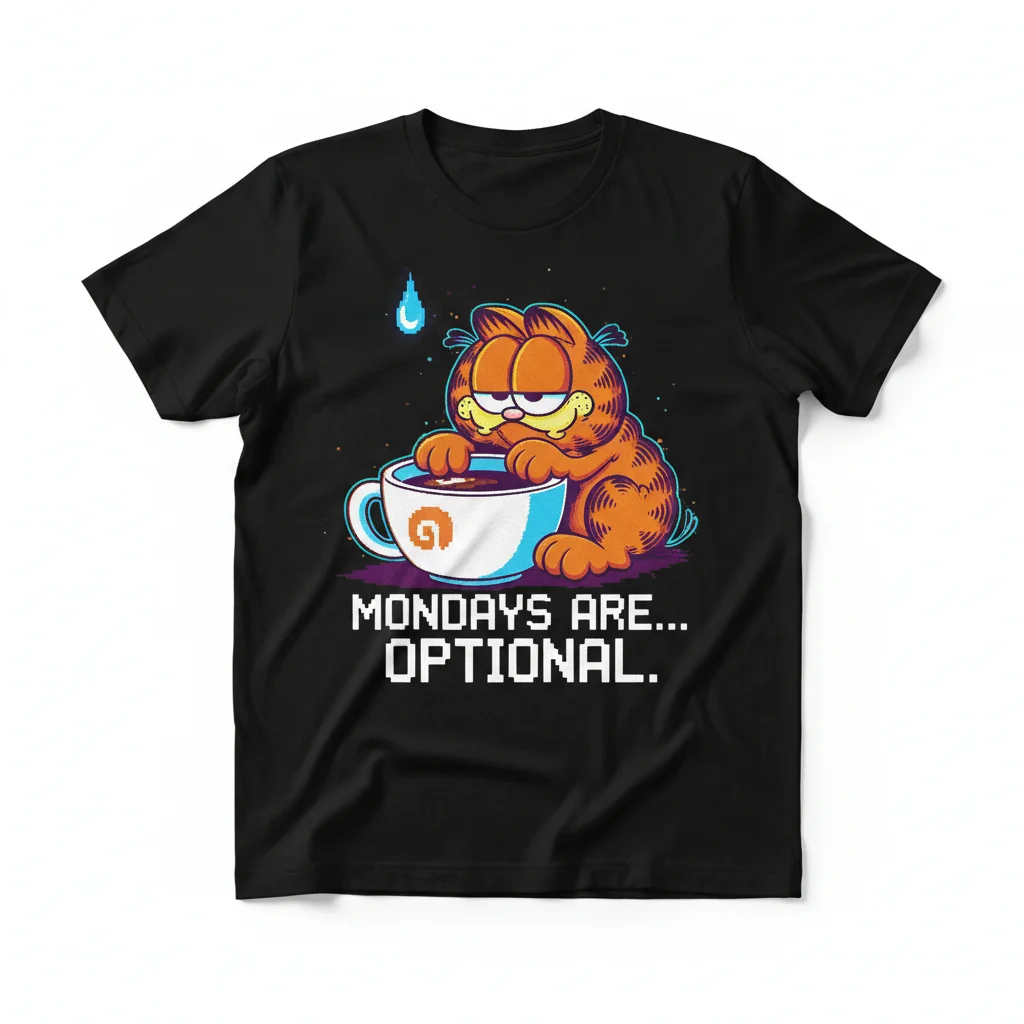 Depressed Garfield – The Ultimate Comfort & Style T-Shirt