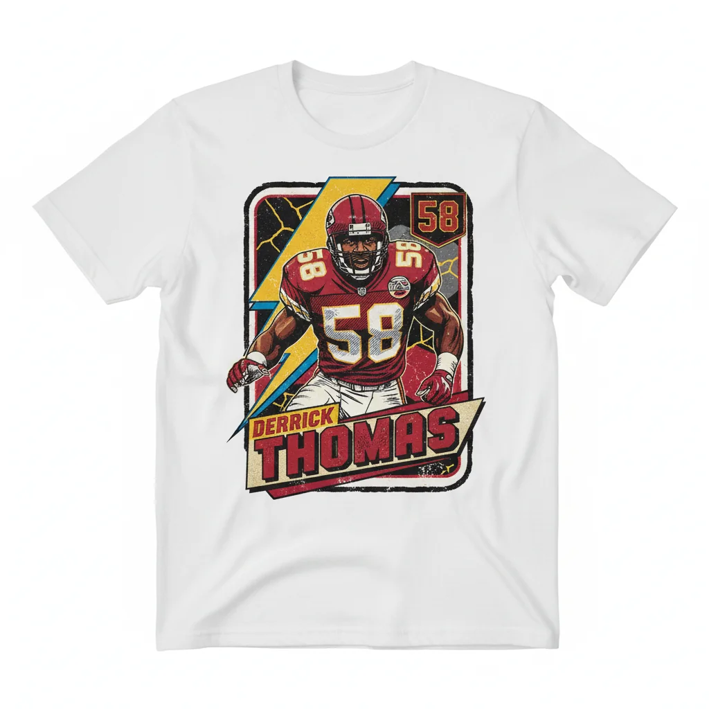 Derrick Thomas Kansas City Chiefs Player Card Fashion Shirt