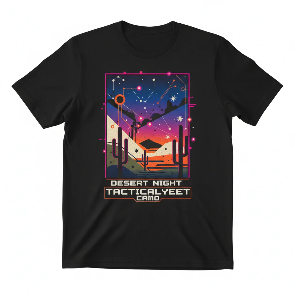 Desert Night Camo: A Timeless Explorer's Tee