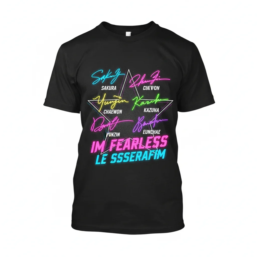 LE SSERAFIM Autographs Essential T-Shirt – K-Pop Fan Apparel