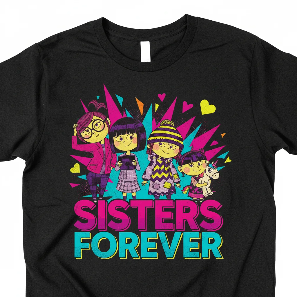 Despicable Me 3 Hermanas Para Siempre Póster - Camiseta Esencial Duradera