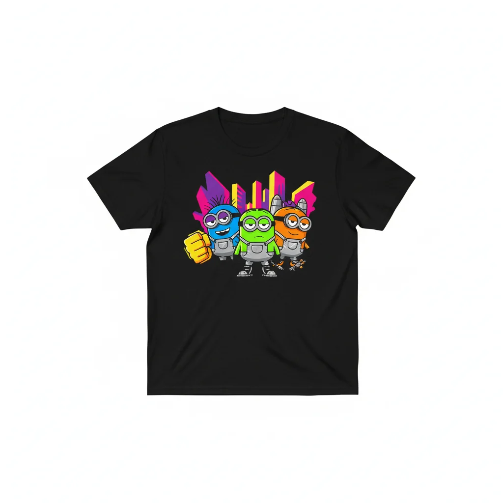 Despicable Me 4 Mega Minions Premium Unisex Tee – Durable & Vibrant