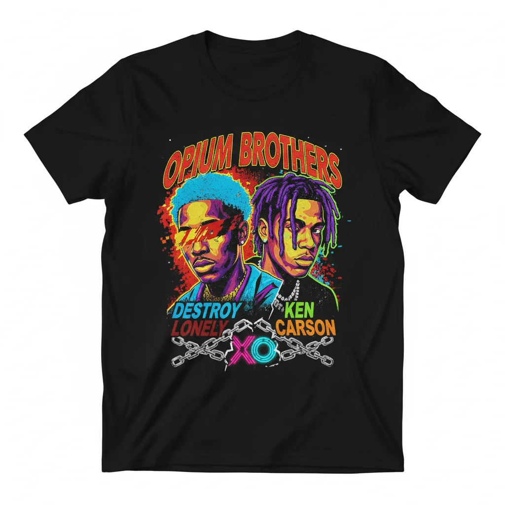 Camiseta Destroy Lonely vs Ken Carson Opium Brothers: Durabilidad y Estilo Inigualables