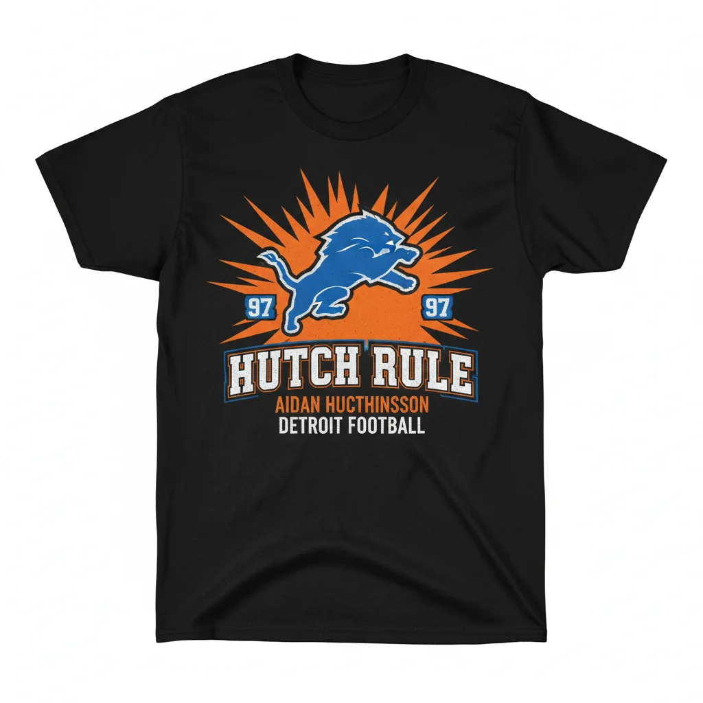 Detroit Aidan Hutchinson 'Hutch Rule' Fan Tribute Tee