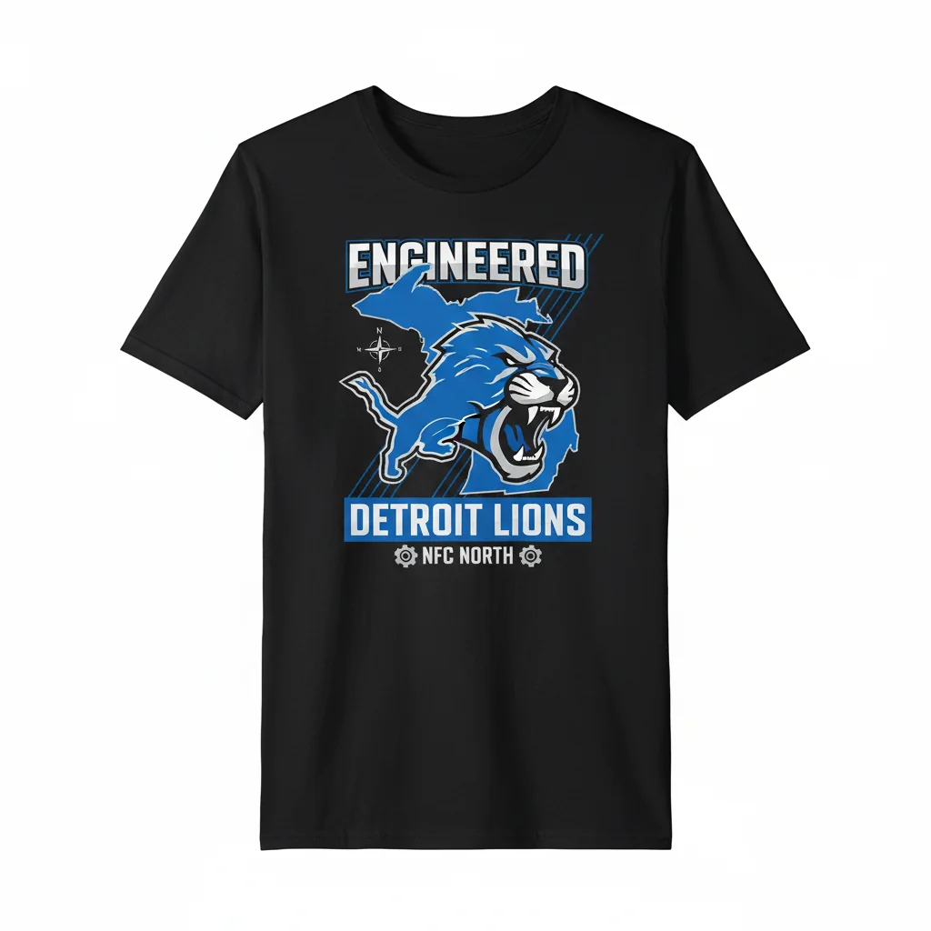 Detroit Lions NFC North: Engineered Street Style Tee