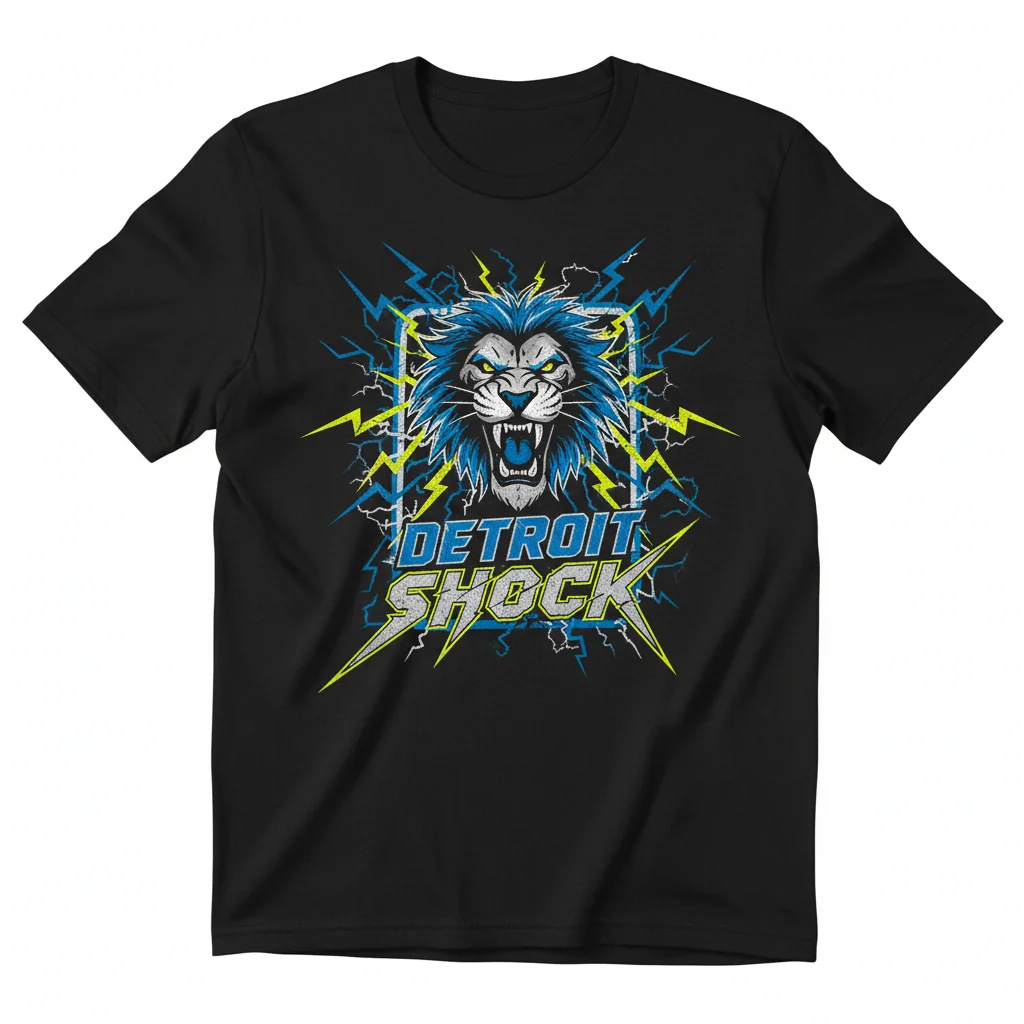 Detroit Lions Football Fan T-Shirt - Shock Style Tee