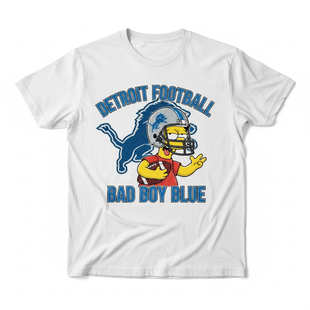 Detroit Lions Football x Bart Simpson Premium Fan Shirt - Ultra-Durable & Fade-Resistant