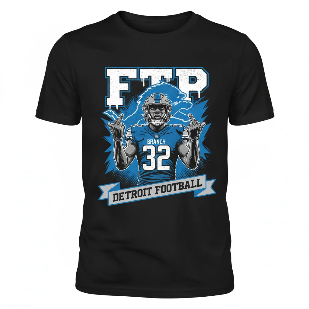 Detroit Lions Brian Branch Fan T-Shirt
