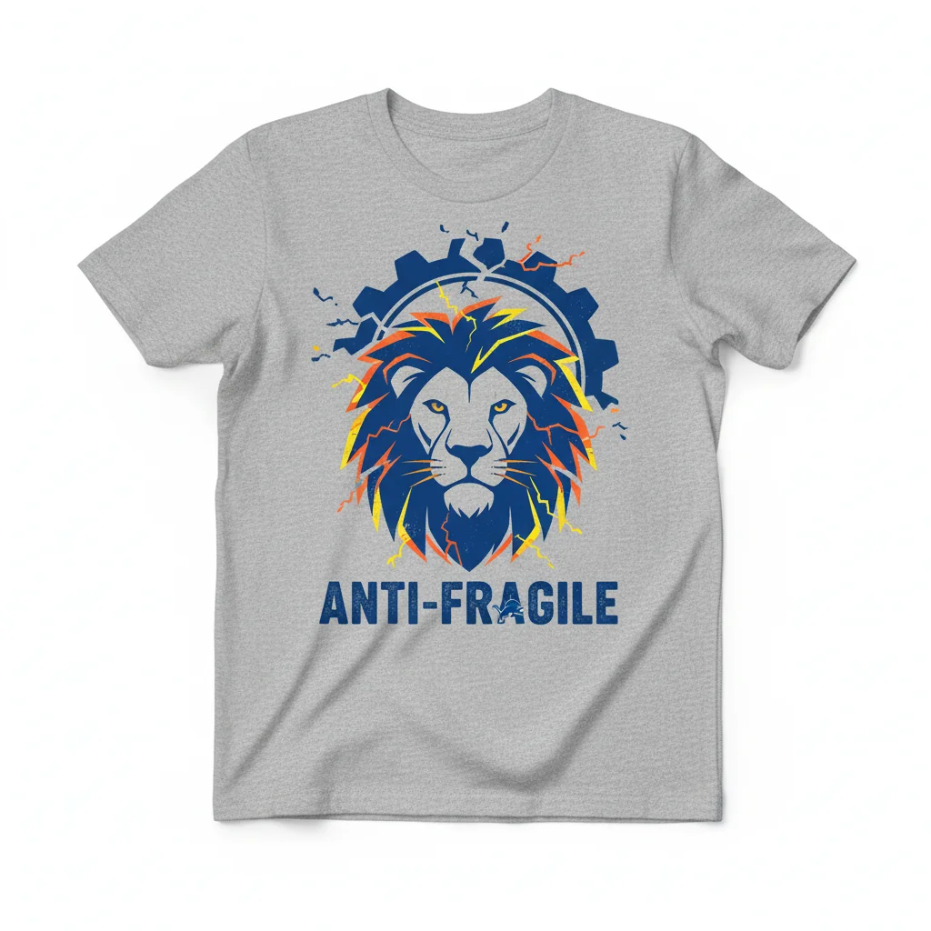 Detroit Lions Anti-Fragile Logo T-Shirt | Official NFL Fan Apparel