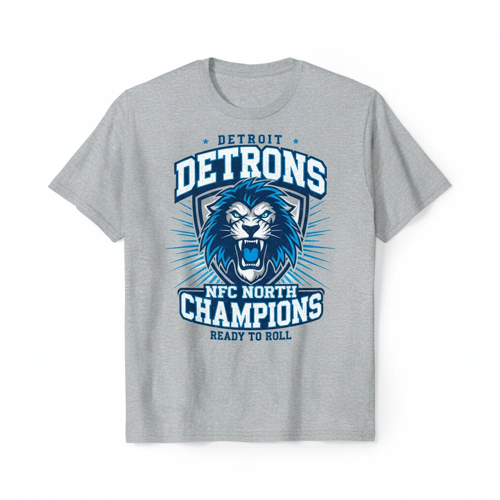 Detroit Lions NFC North Champions 'Ready to Roll' T-Shirt – Official Fan Apparel