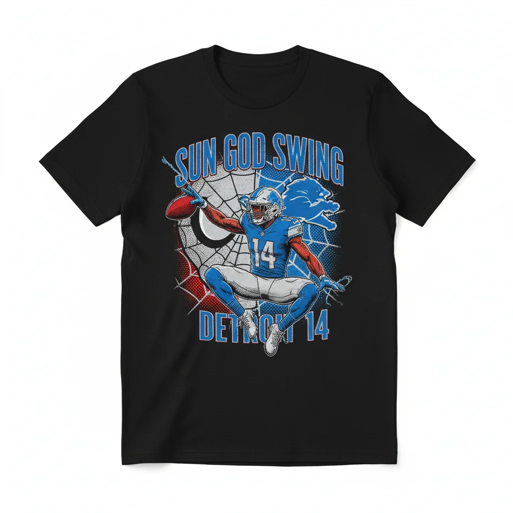 Amon-Ra St. Brown Spiderman Fusion: Lions Pride Tee
