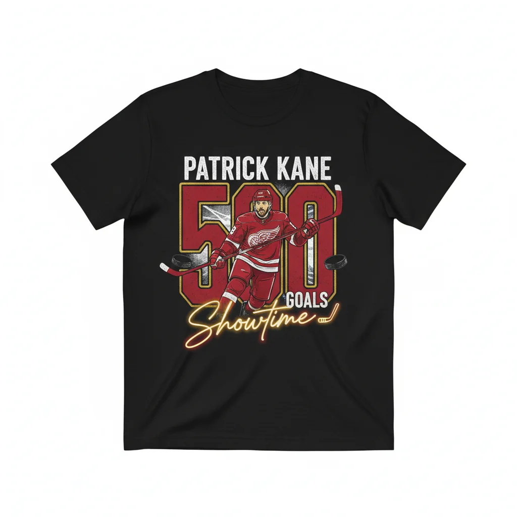 The 'Showtime 500' – Patrick Kane Red Wings Artistic Tribute Tee