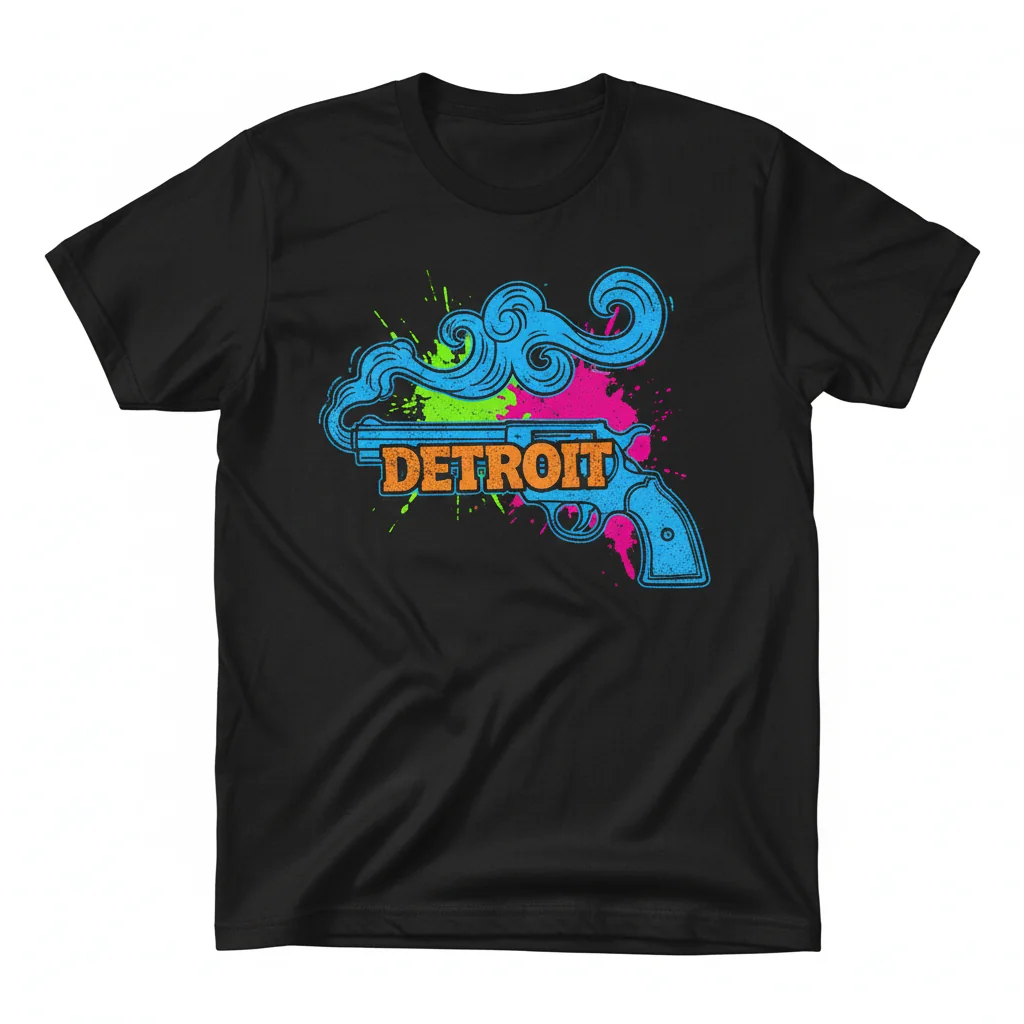 Detroit Smoking Gun Essential T-Shirt: Unmatched Durability & Style