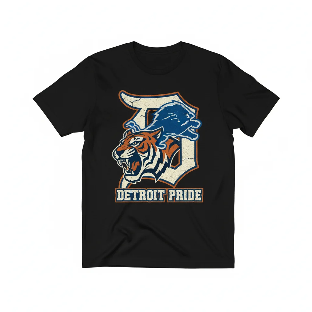 Detroit Mashup: Tigers & Lions Street Tee