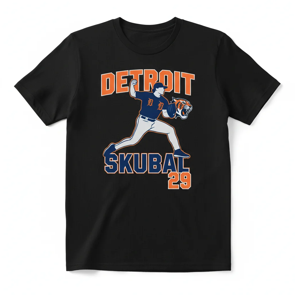 Detroit Tigers Tarik Skubal Shirt | Premium Fan Tee for Lasting Comfort & Style 1 Detroit Tigers Tarik Skubal Shirt | Premium Fan Tee for Lasting Comfort & Style